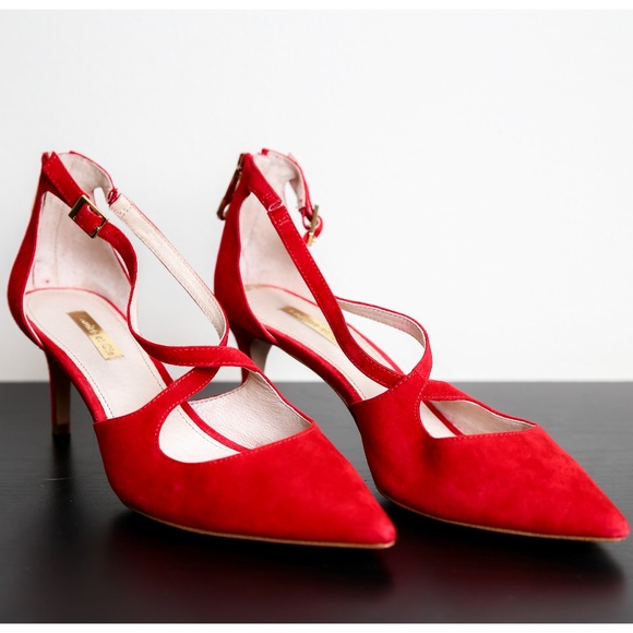 Louise et Cie Shoes - Louise et Cie Lo-Jena Red Strappy Pumps size 8M